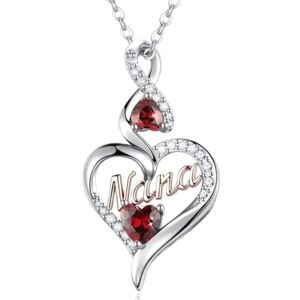 Ladies Beautiful heart shaped Nana clavicle necklace